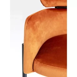 Clearance Armlehnstuhl Alexia Velvet Orange Stühle