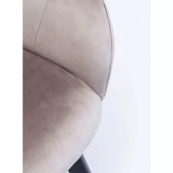 Discount Armlehnstuhl Black Lady Velvet Grau Stühle