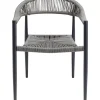 Outlet Armlehnstuhl Palma Grau Outdoormöbel