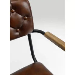 Armlehnstuhl Salsa Leder Braun Stühle