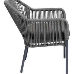 New Armlehnstuhl Wave Grau Outdoormöbel