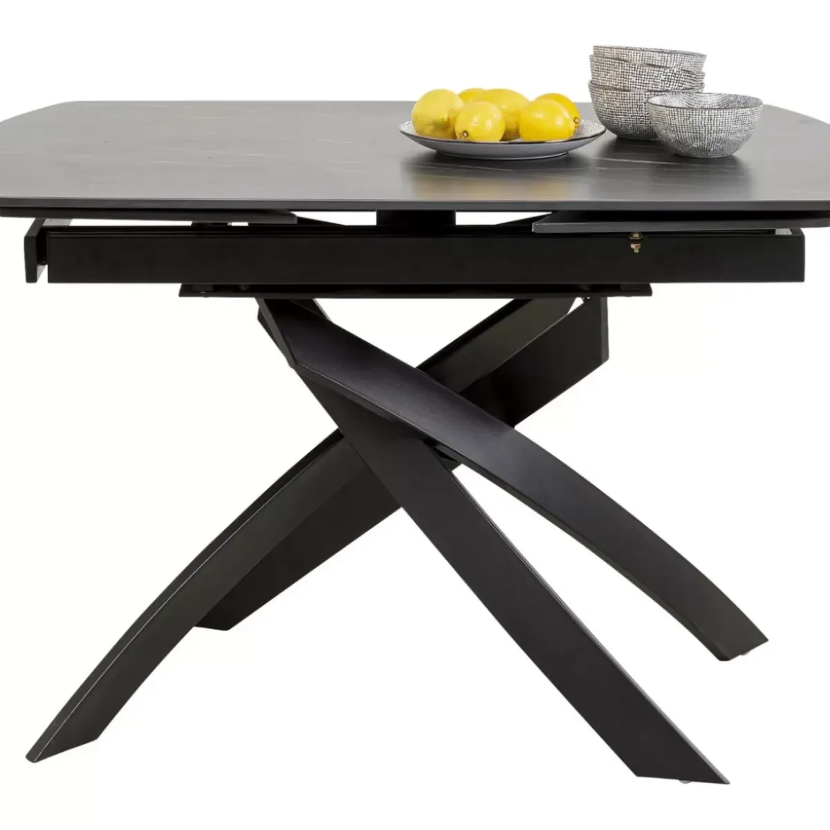 Hot Ausziehtisch Twist Schwarz 120(30+30)X90Cm Tische