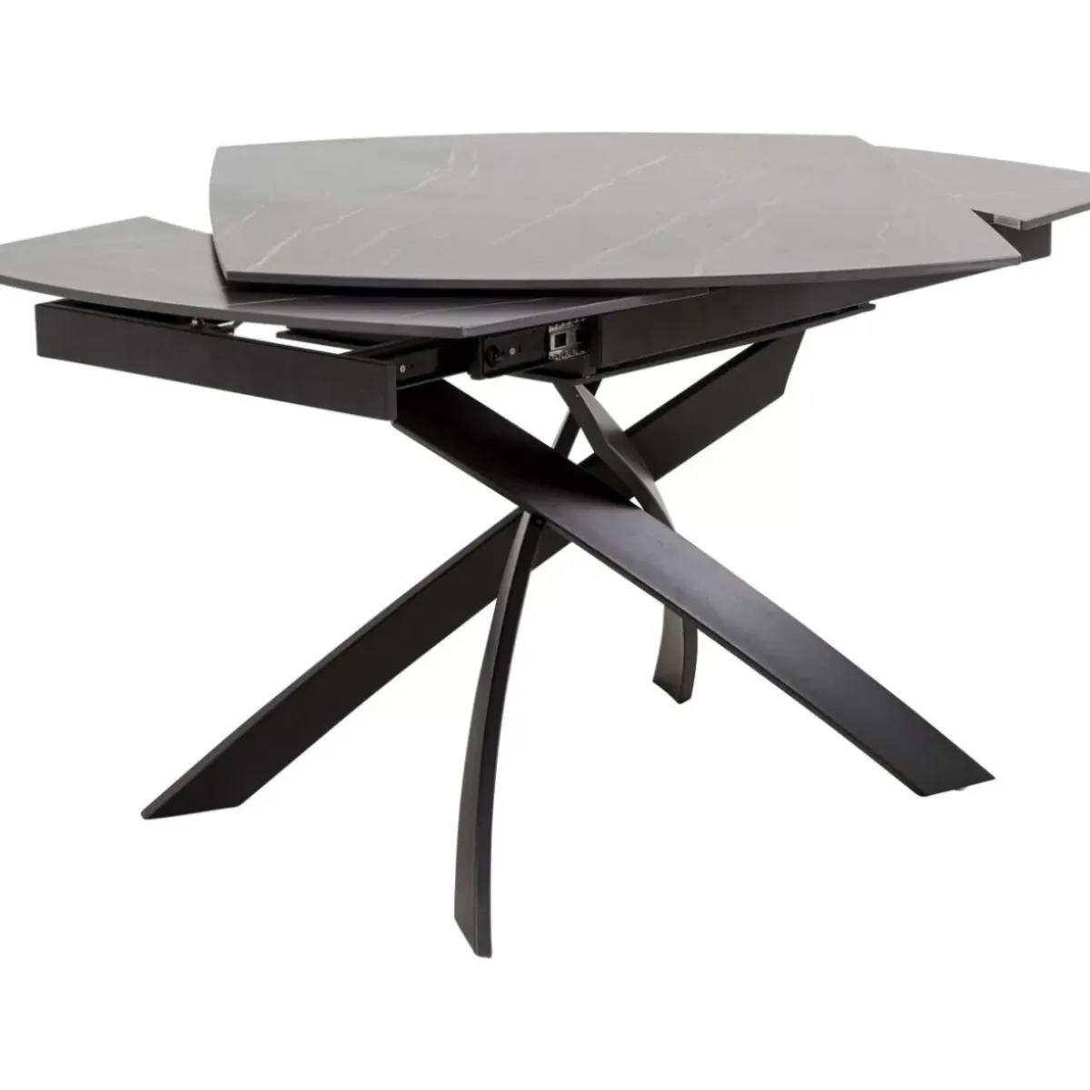 Hot Ausziehtisch Twist Schwarz 120(30+30)X90Cm Tische
