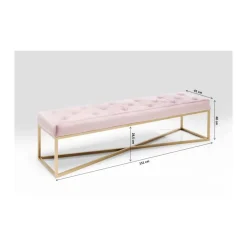 Bank Crossover Rose Messing 150X40Cm Sitzbänke