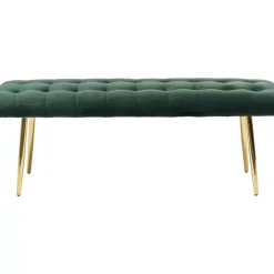Outlet Bank Dallas Velvet Grun 110Cm Sitzbänke