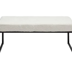 Online Bank Smart Boucle Creme Schwarz 90Cm Sitzbänke