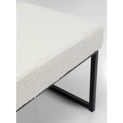 Online Bank Smart Boucle Creme Schwarz 90Cm Sitzbänke