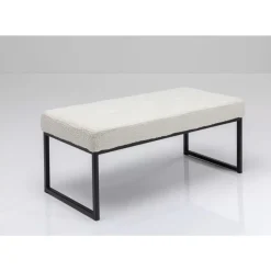 Online Bank Smart Boucle Creme Schwarz 90Cm Sitzbänke