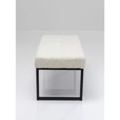 Online Bank Smart Boucle Creme Schwarz 90Cm Sitzbänke