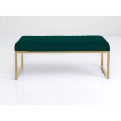 New Bank Smart Dunkelgrun Messing 90Cm Sitzbänke