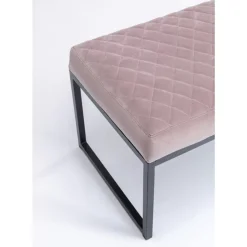 New Bank Smart Rosa Schwarz 90X40Cm Sitzbänke