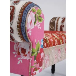 Sale Bank Wing Patchwork Red Sitzbänke