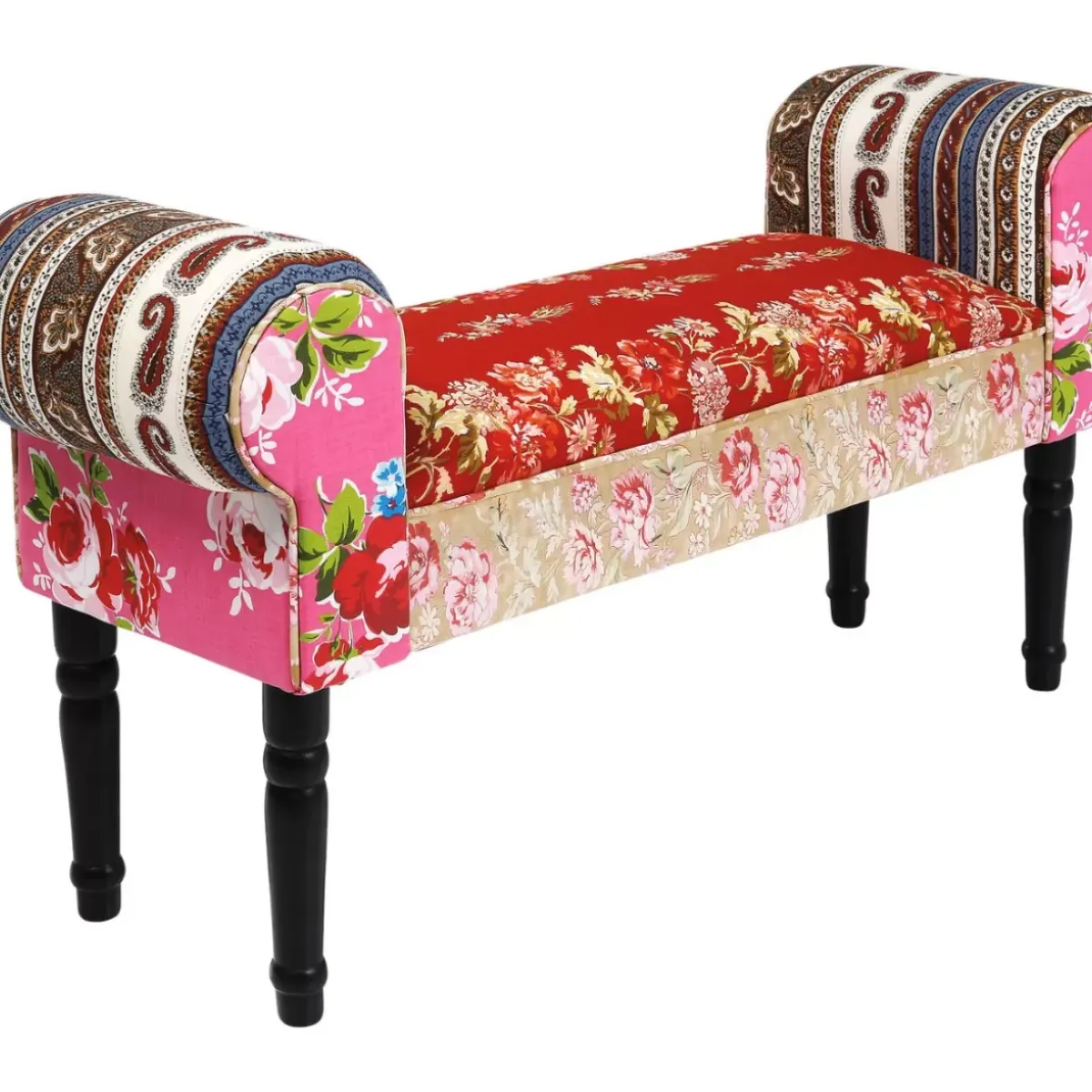 Sale Bank Wing Patchwork Red Sitzbänke