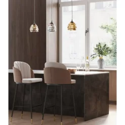 Outlet Barstuhl Hojas Beige Sitzbänke