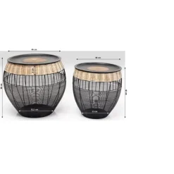 Outlet Beistelltisch African Drums (2/Set) Tische
