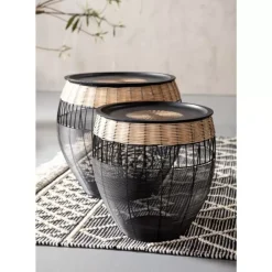 Outlet Beistelltisch African Drums (2/Set) Tische