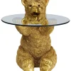 Online Beistelltisch Animal Bear Gold O40Cm Tische