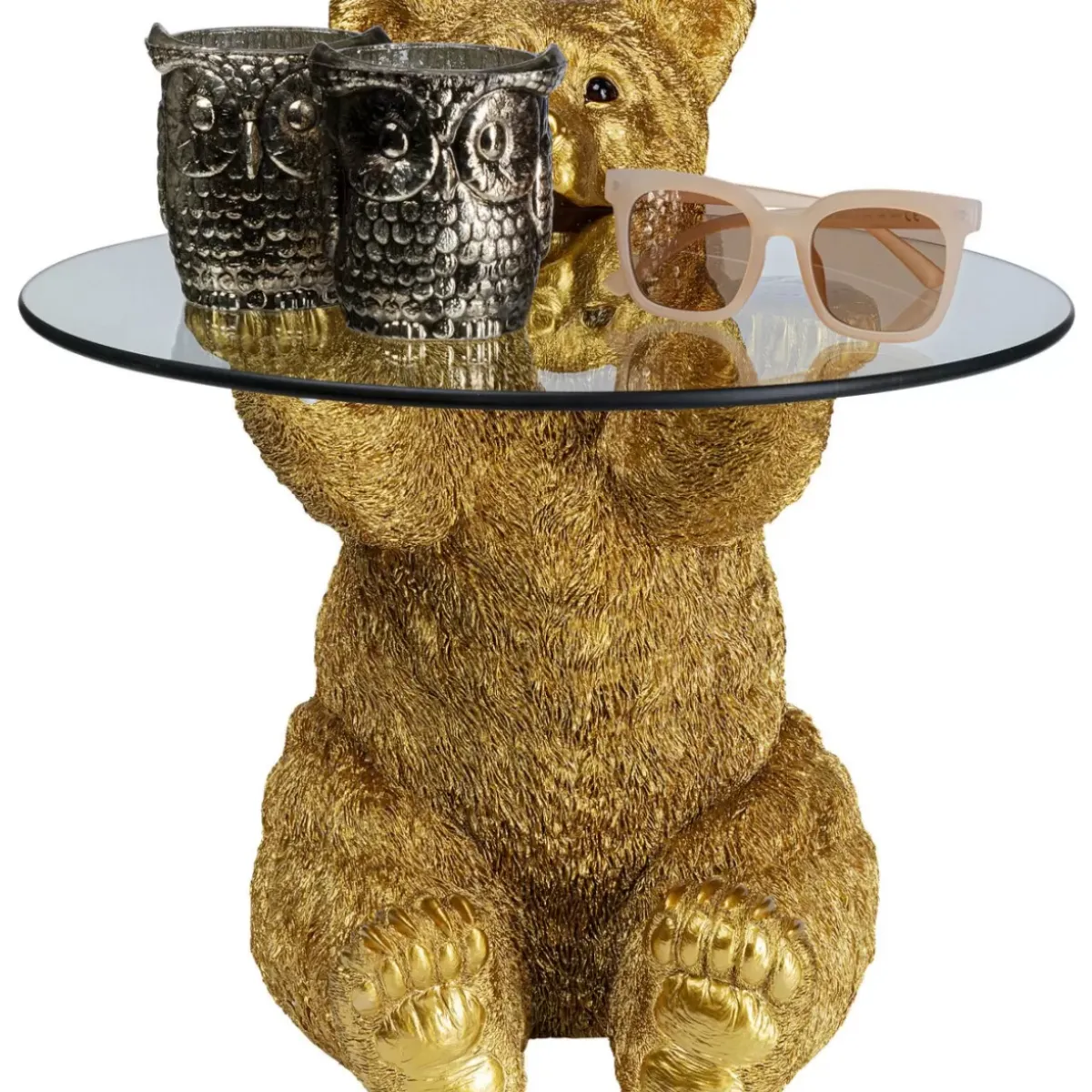 Online Beistelltisch Animal Bear Gold O40Cm Tische