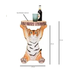 Discount Beistelltisch Animal Tiger O35Cm Tische