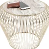 Discount Beistelltisch Beam Grau Marmor Messing O43Cm Tische