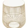 Discount Beistelltisch Beam Weiss Marmor Messing O32Cm Tische