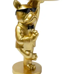 Clearance Beistelltisch Cool Bulldog Tray Gold 34X55Cm Tische
