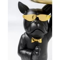 Outlet Beistelltisch Cool Bulldog Tray Schwarz 34X55Cm Tische