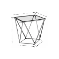 Discount Beistelltisch Cristallo 50X50Cm Tische