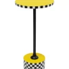 Beistelltisch Domero Checkers Gelb O25Cm Tische