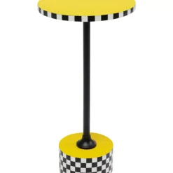 Beistelltisch Domero Checkers Gelb O25Cm Tische