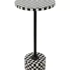 Outlet Beistelltisch Domero Chess Schwarz Weis O25Cm Tische