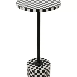 Outlet Beistelltisch Domero Chess Schwarz Weis O25Cm Tische