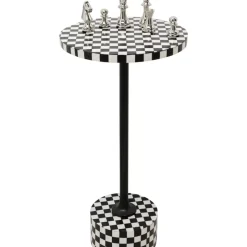 Outlet Beistelltisch Domero Chess Schwarz Weis O25Cm Tische