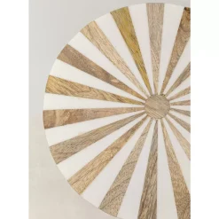 Beistelltisch Domero Cirque Gold Weis O25Cm Tische