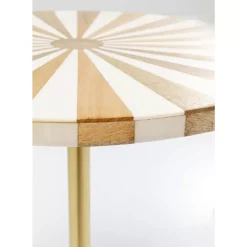 Discount Beistelltisch Domero Cirque Gold Weis O40Cm Tische