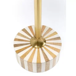 Discount Beistelltisch Domero Cirque Gold Weis O40Cm Tische