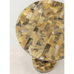 Outlet Beistelltisch Domero Mosaic Grau O25Cm Tische