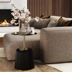 Outlet Beistelltisch Endless Vegas Schwarz O40Cm Tische