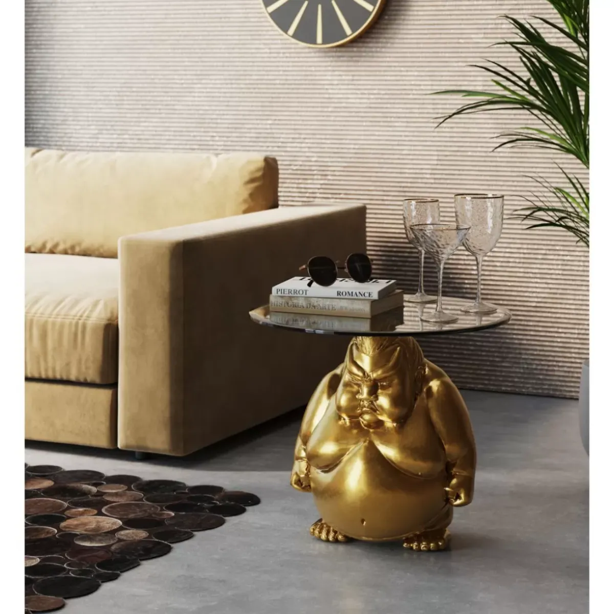 Beistelltisch Monk Gold O54Cm Tische