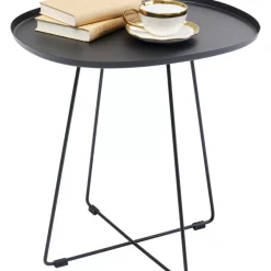 Clearance Beistelltisch Turin Schwarz Outdoormöbel