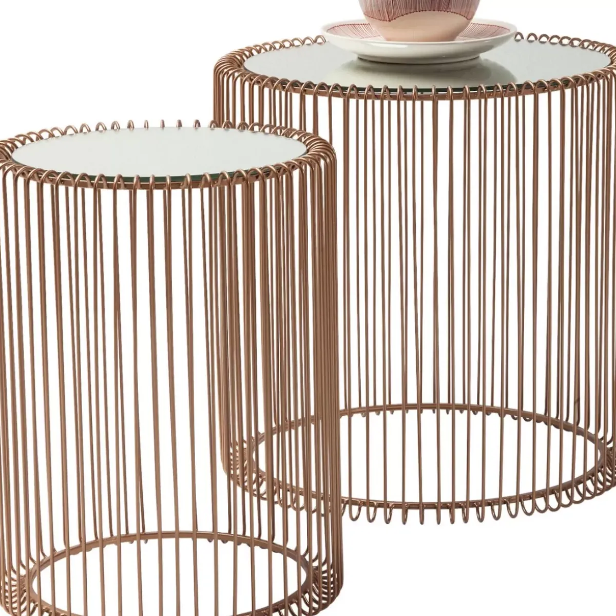 Discount Beistelltisch Wire Copper (2/Set) O44Cm Tische