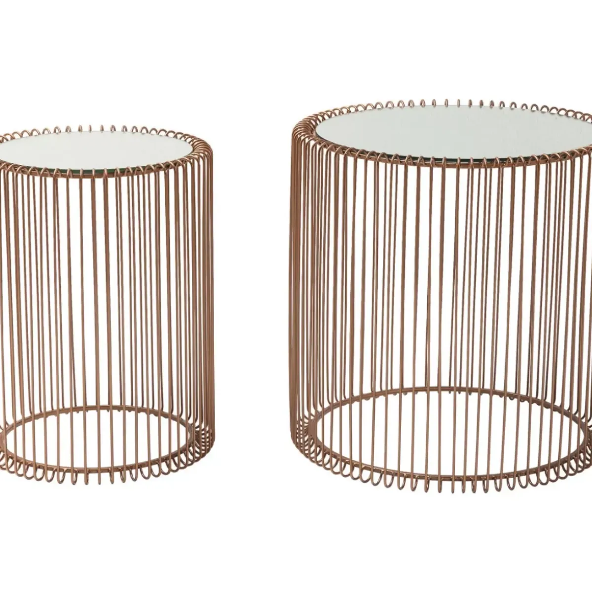 Discount Beistelltisch Wire Copper (2/Set) O44Cm Tische