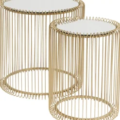 Hot Beistelltisch Wire Messing (2/Set) O44Cm Tische