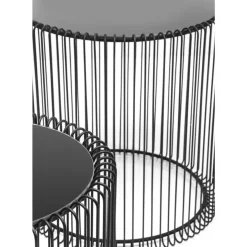 Clearance Beistelltisch Wire Schwarz (2/Set) O44Cm Tische