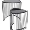 New Beistelltisch Wire Triangle Schwarz (2/Set) Tische