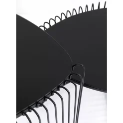 New Beistelltisch Wire Triangle Schwarz (2/Set) Tische