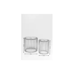 Online Beistelltisch Wire White (2/Set) O44Cm Tische