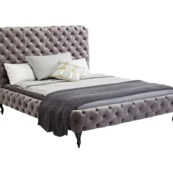 Bett Desire Hoch Silbergrau 160X200 Cm Betten