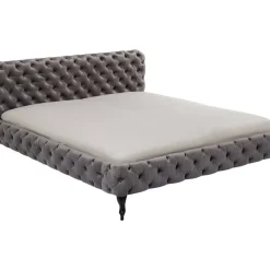 New Bett Desire Velvet Silbergrau 200X200Cm Betten