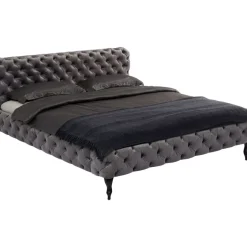 New Bett Desire Velvet Silbergrau 200X200Cm Betten